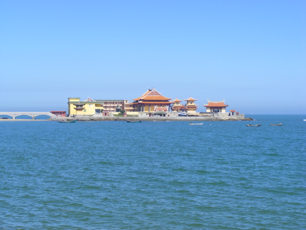 島嶼寺廟大海圖片