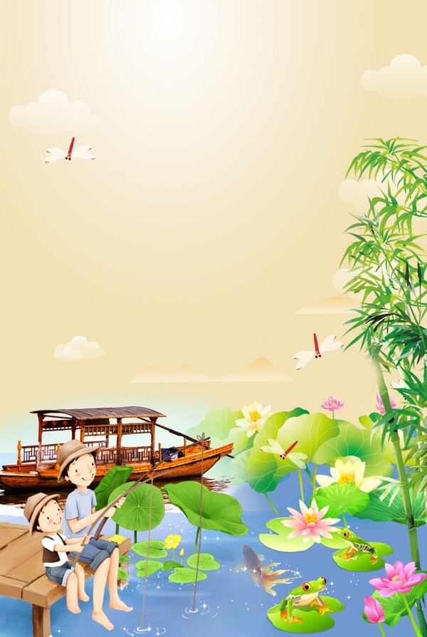 卡通背景圖片