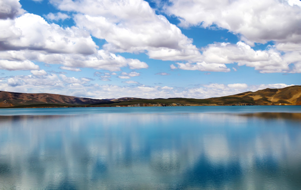 高清湖水背景素材图片