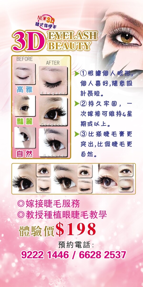 睫毛易拉寶圖片
