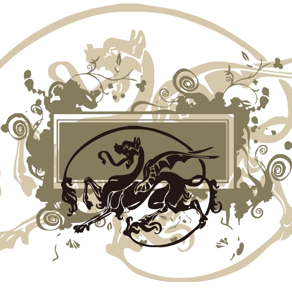 印花矢量圖靚仔裝T恤圖案動(dòng)物龍免費(fèi)素材