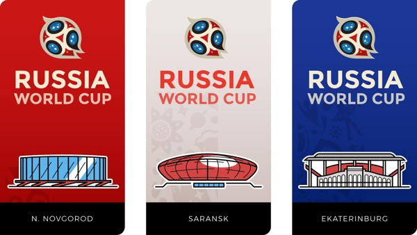 矢量俄罗斯世界杯体育馆