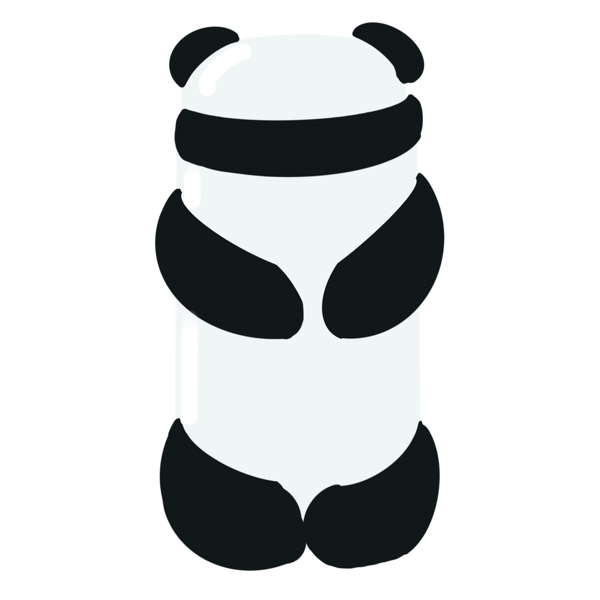 立体熊猫保温杯