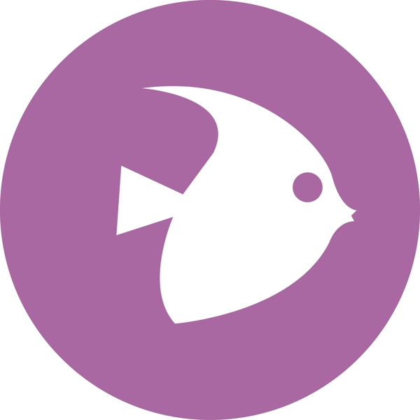 紫色鱼图标