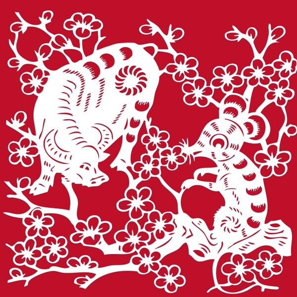 印花矢量圖色彩紅色白色民族免費(fèi)素材