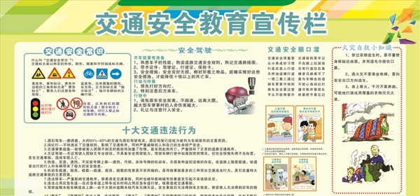 交通安全知識宣傳欄