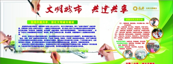 文明城市板报图片