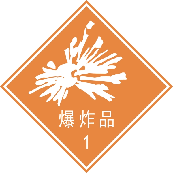 爆炸品標(biāo)志圖片