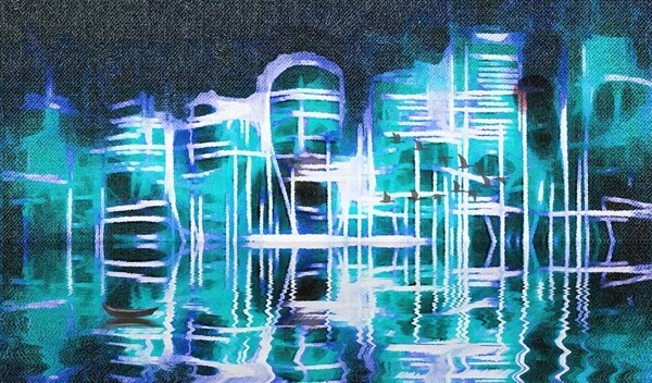抽象山水