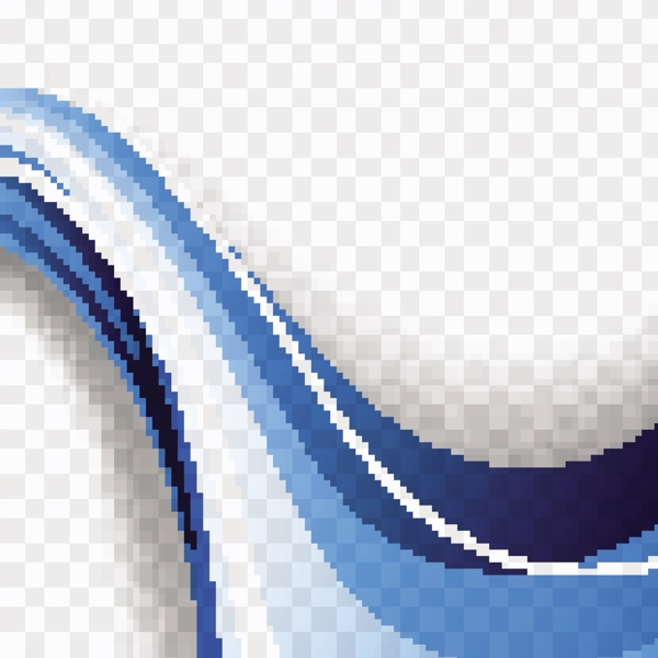 抽象蓝色波纹曲线矢量背景素材
