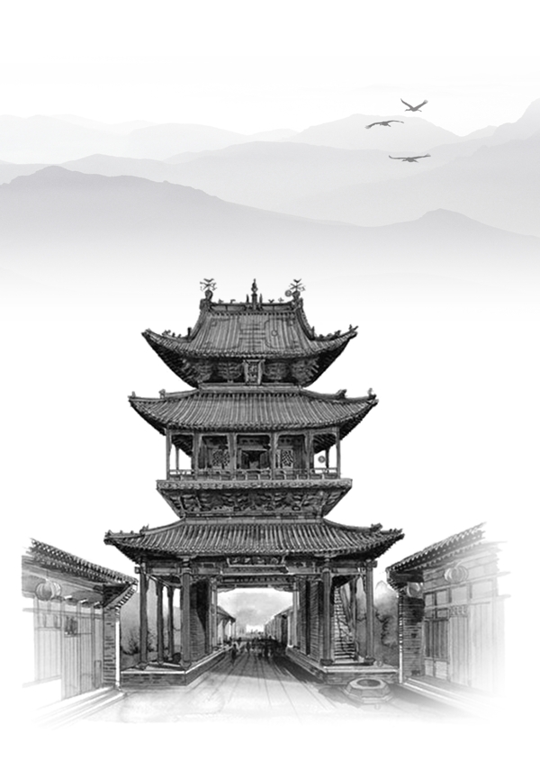 古代建筑中国风图片