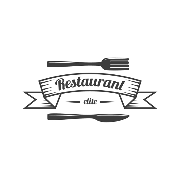 餐廳的logo模板