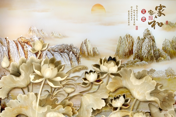 玉雕背景墻