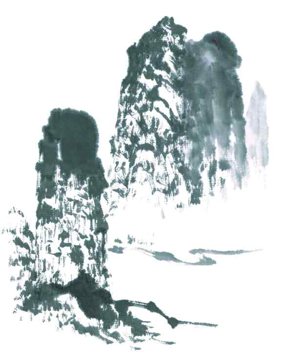 水墨山水畫圖片