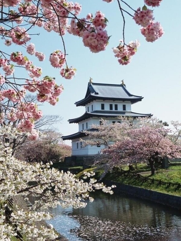 日本北海道春季美景摄影图片