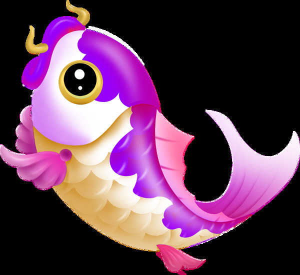 卡通魚鱸魚