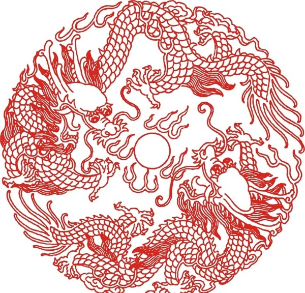 雙龍戲珠圖片