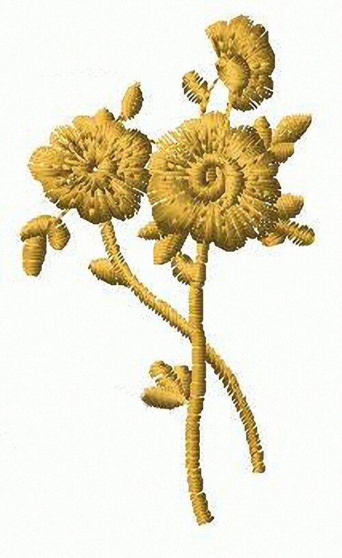 繡花植物花卉家紡免費(fèi)素材