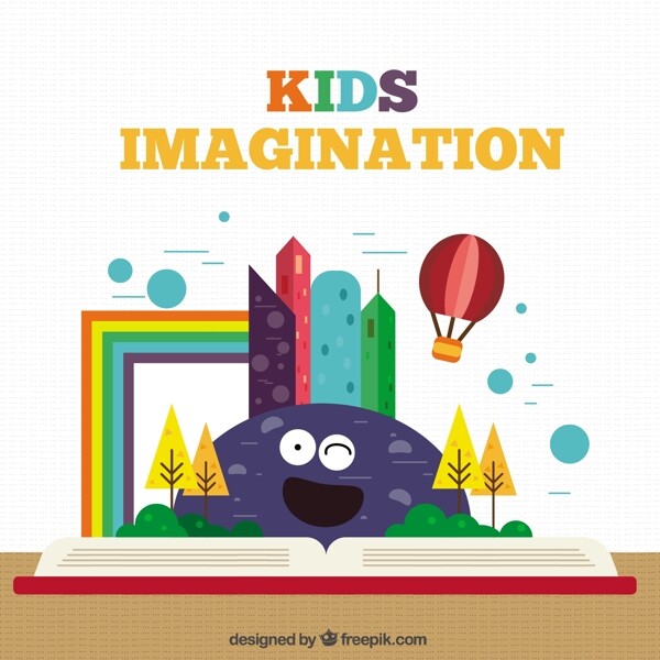多彩儿童想象力插图