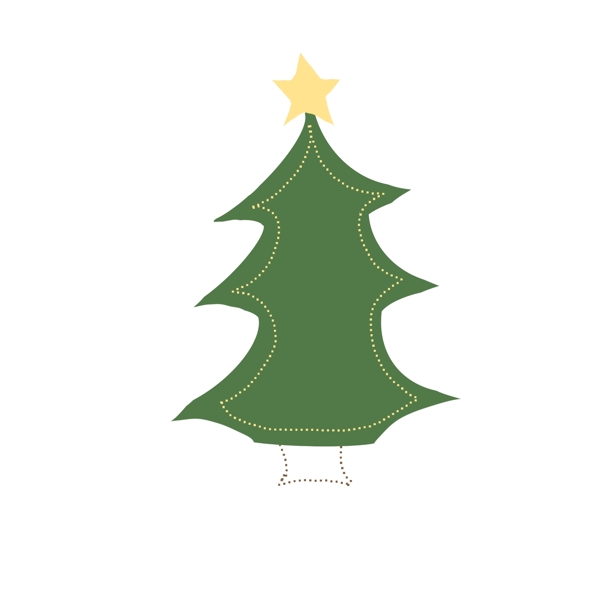 简单对话框手绘圣诞树