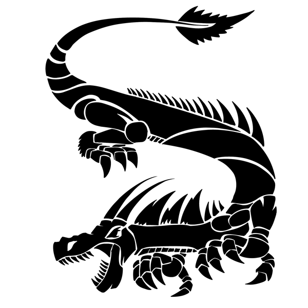 印花矢量圖靚仔裝動(dòng)物龍免費(fèi)素材