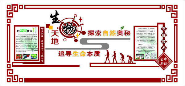 生物形象墻