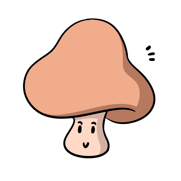 卡通蘑菇创意对话框文本框