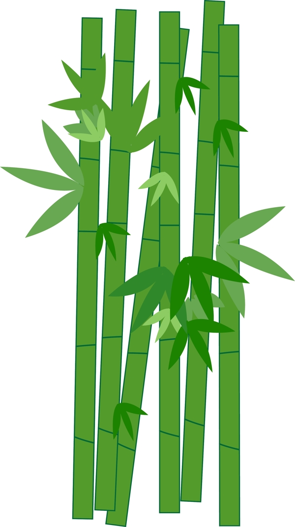 一片中国风的竹林