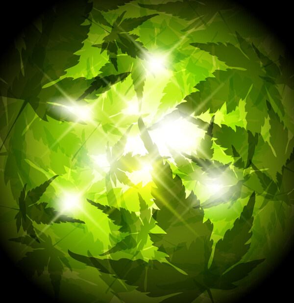 春天綠色矢量素材