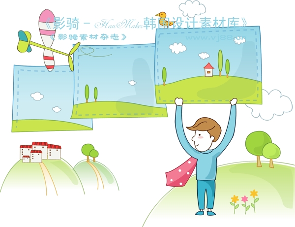 商务插画创意商务矢量素材商务男性HanMaker韩国设计素材库