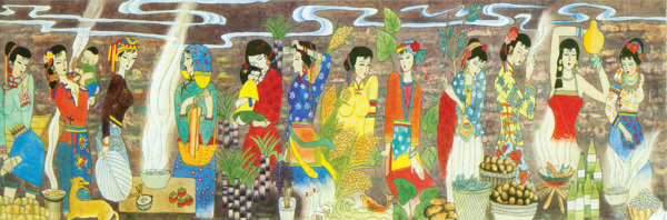 人物油畫圖片