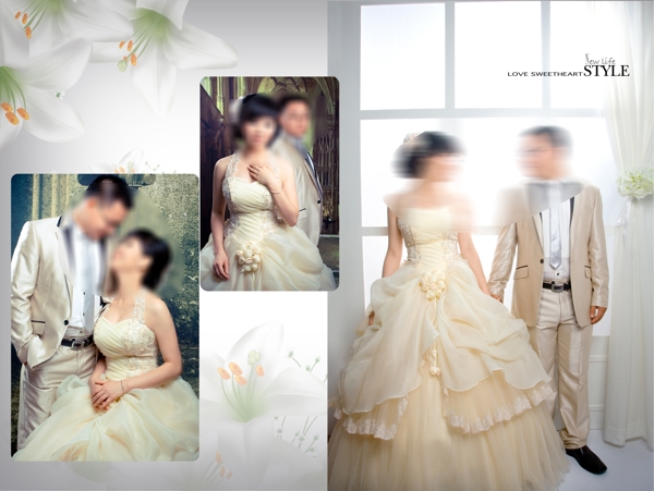 浪漫情緣婚紗模板