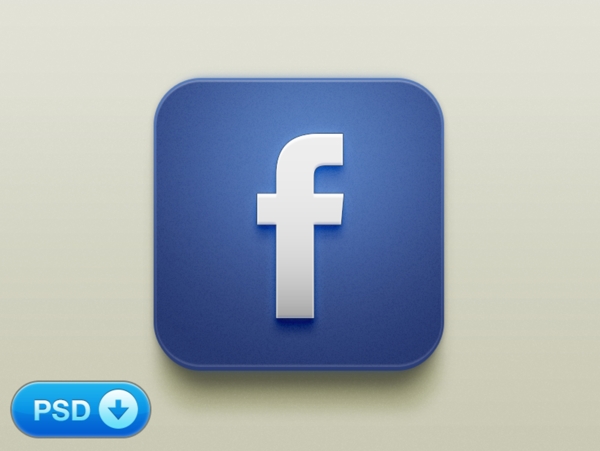 淡淡的燈光社會(huì)facebookiOS圖標(biāo)psd