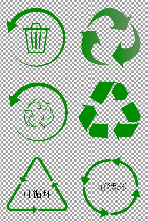 可循环绿色标识