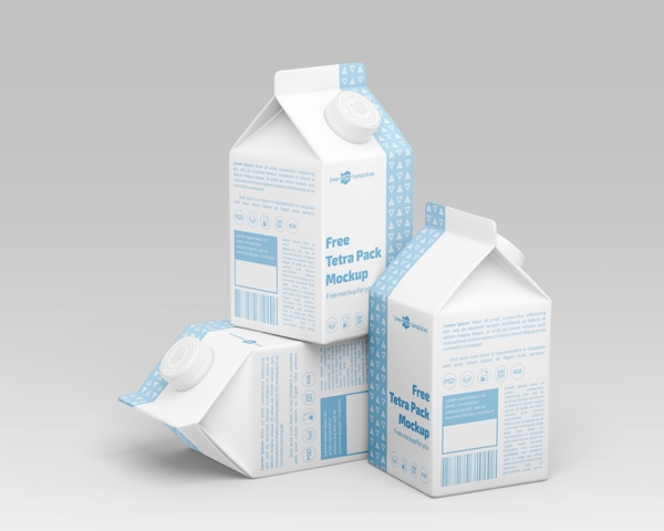 牛奶包装样机图片