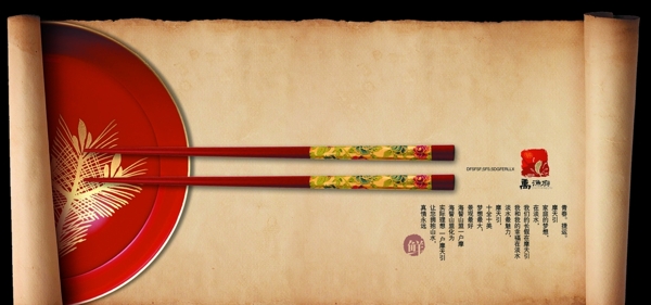 筷子盘子
