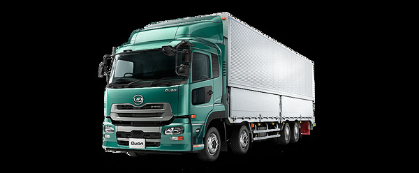 绿色漂亮载重卡车免抠png透明图层素材