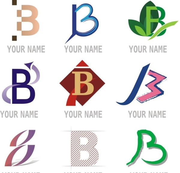 字母b标志设计
