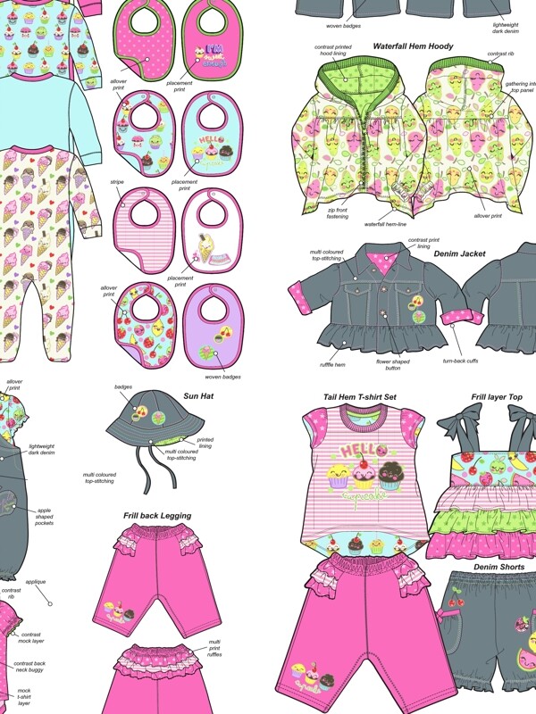 服裝款式效果圖圖片