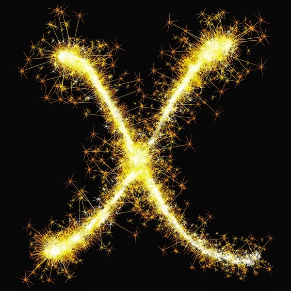 矢量閃爍字母