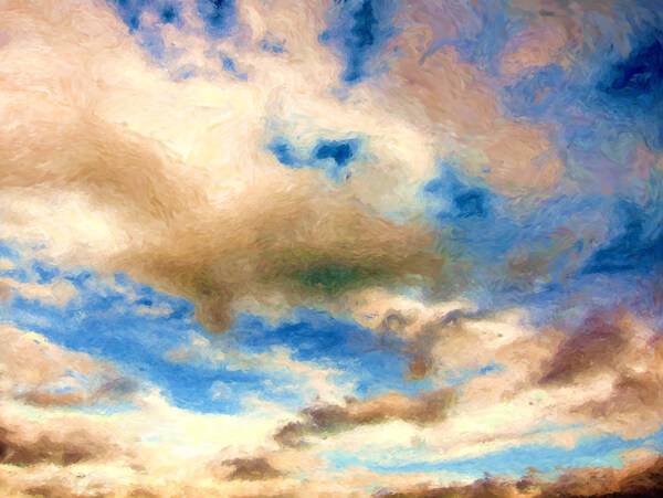 天空云层霞光图片
