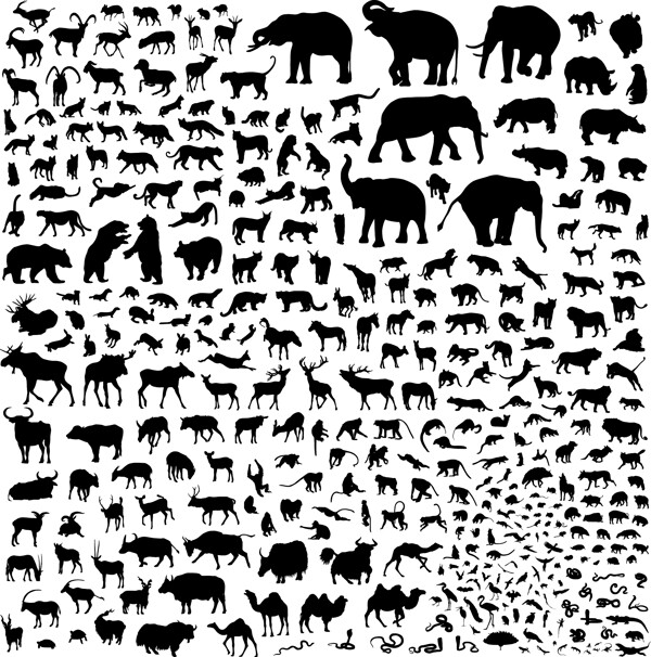 動物剪影