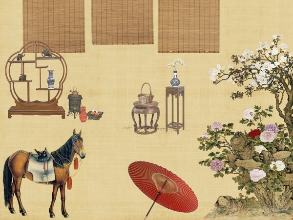 新中式背景墻
