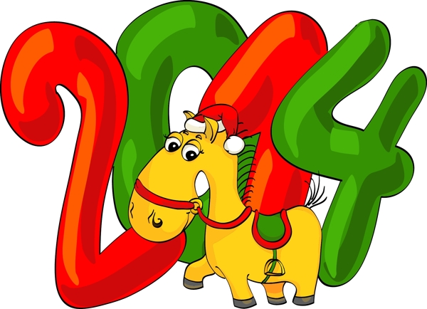2014馬年卡通
