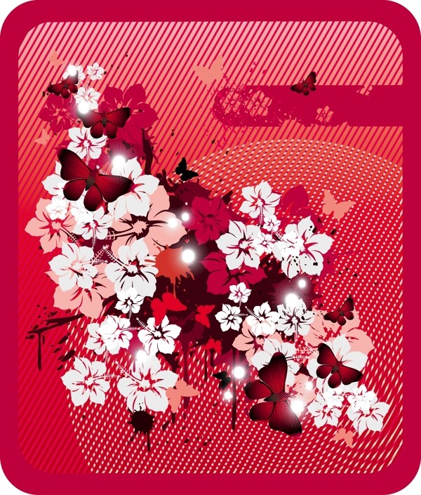 歐美花紋1582矢量EPS