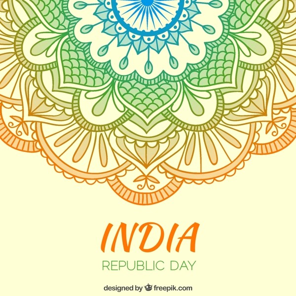 印度共和日背景