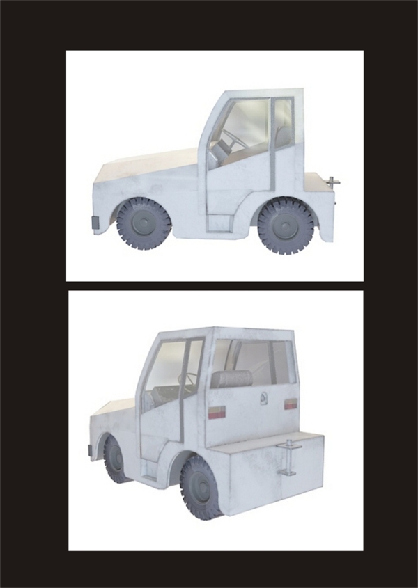 車頭3d模型
