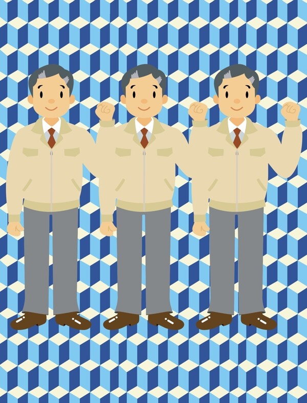 行業(yè)人物矢量素材AI格式0028