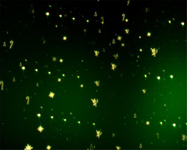 清新绿色粒子圣诞装饰视频素材