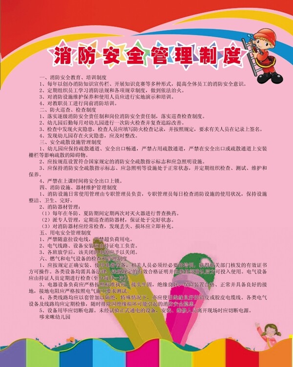 消防安全管理制度圖片